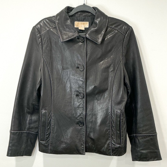 Michael Kors Jackets & Blazers - Michael Kors Genuine Leather Jacket
